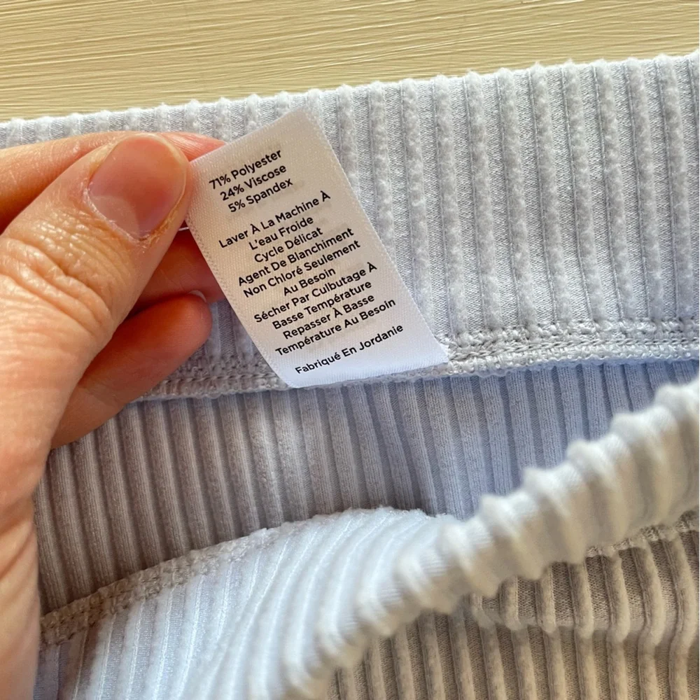 Haven Well Within Ribbed Joggers‎ XL Light Blue Gray Soft Knit Lounge Pants
